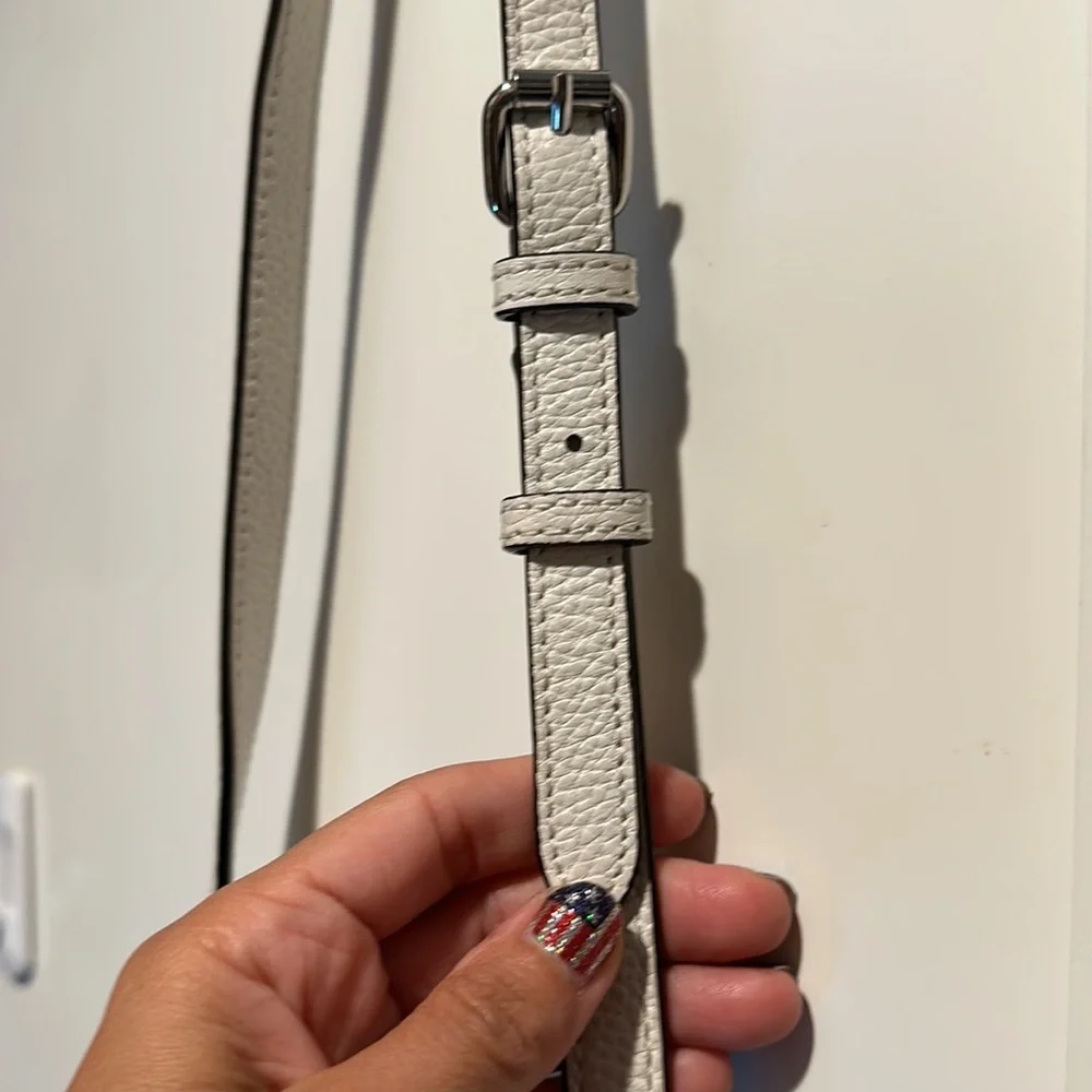 Rebecca Minkoff White Zipper Crossbody Bag